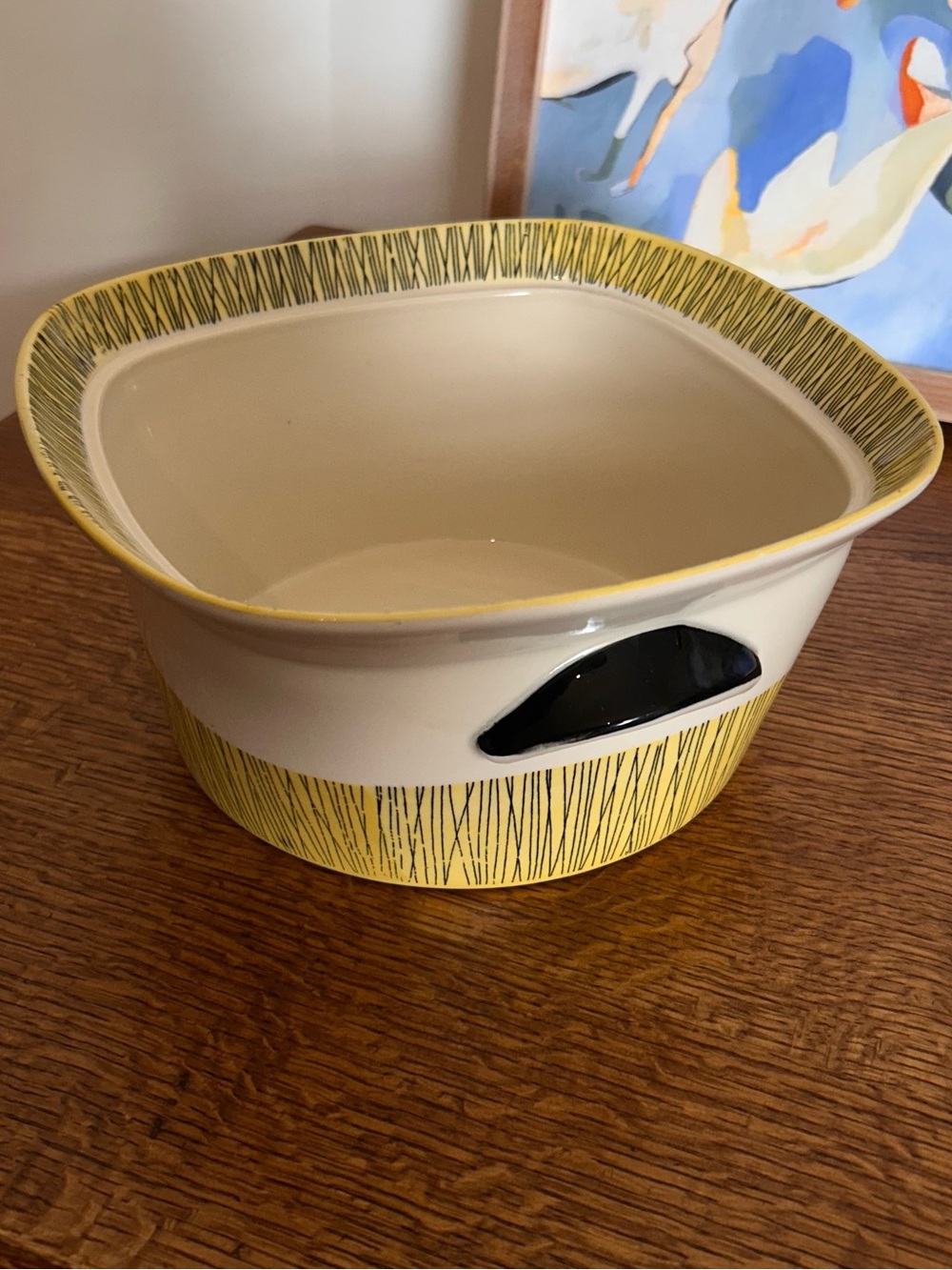 VINTAGE 1950’S-1960’S STAVANGERFLINT NORWAY ‘FLAMINGO’ CERAMIC CASSEROLE DISH